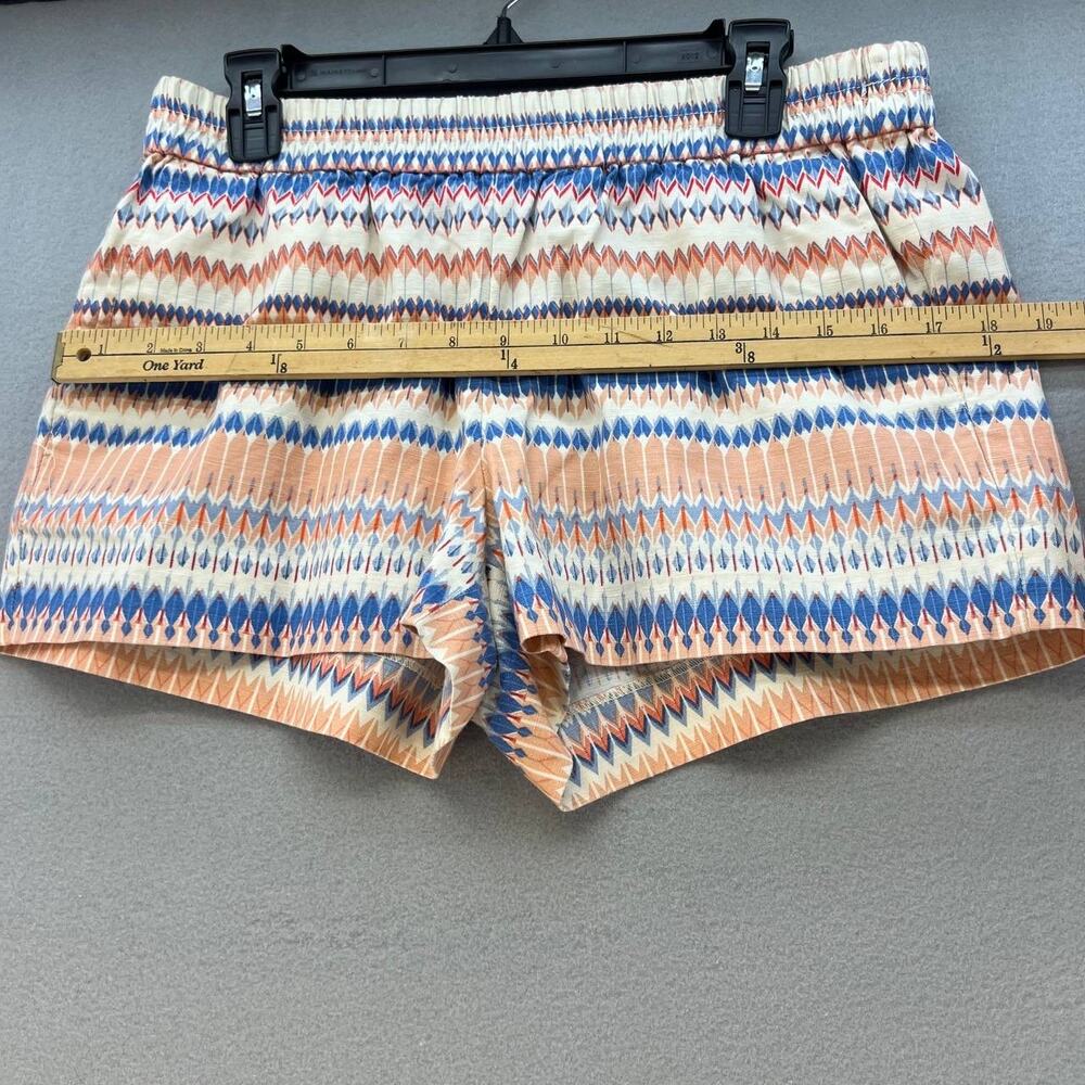 J. Crew Women's Shorts Size 10 Linen Blend Geometric Print Preppy - Picture 3 of 11